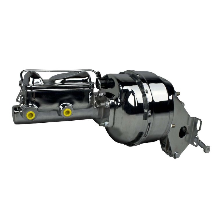 Chrome Dual Brake Booster and Master Cylinder 8" Dual Booster
