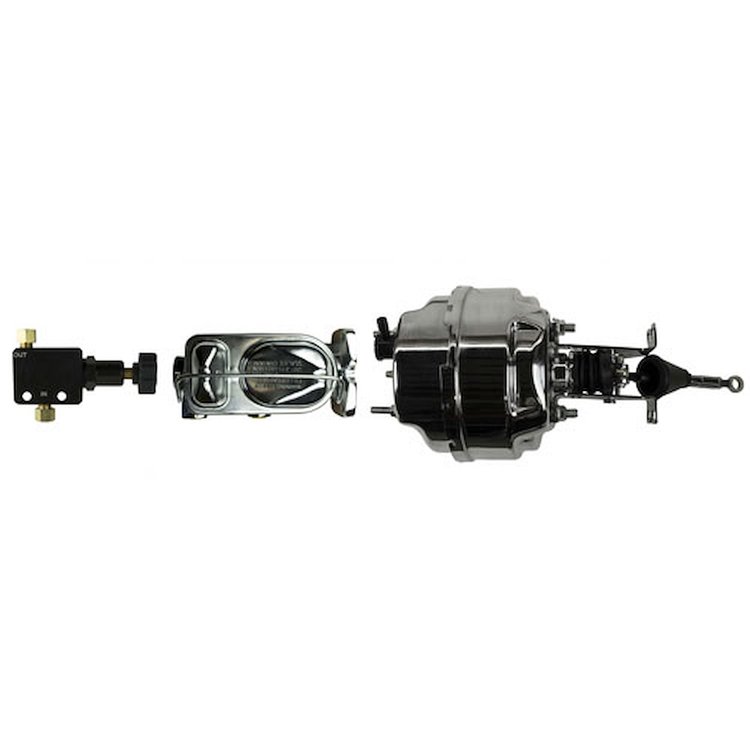 Chrome Upper Assembly 8" Dual Factory Style Booster With Master Cylinder