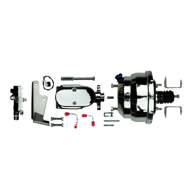 Chrome Upper Assembly 8" Booster With Master Cylinder