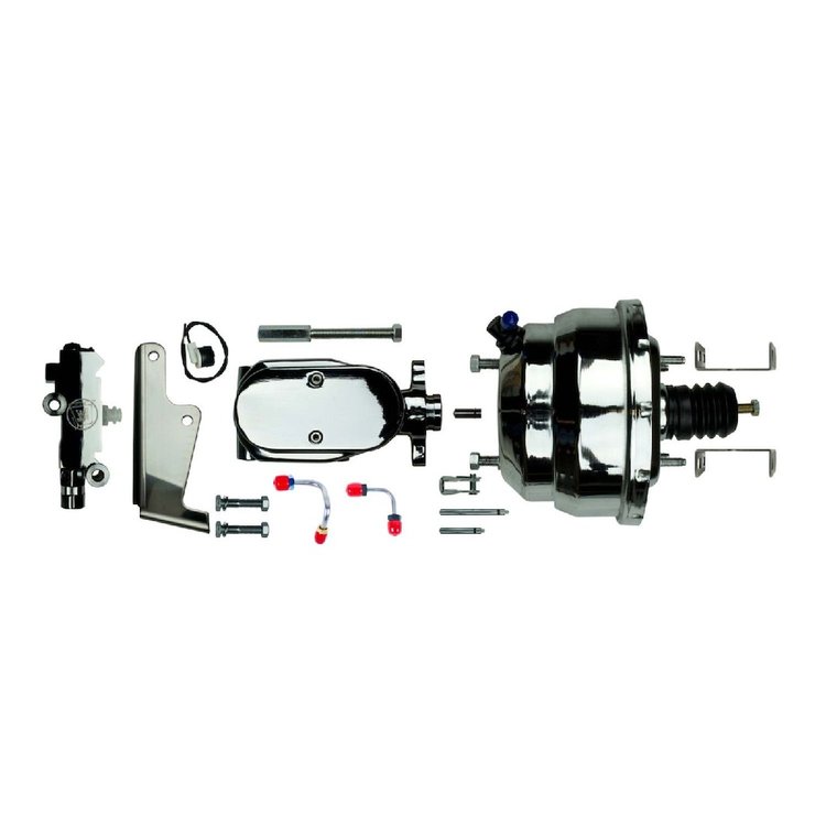 Chrome Upper Assembly 8" Booster With Master Cylinder