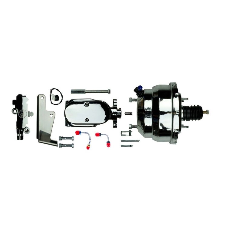 Chrome Upper Assembly 8" Booster With Master Cylinder