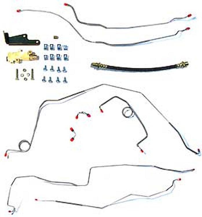 OE Steel Power Brake Line Kit 1968 Chevelle
