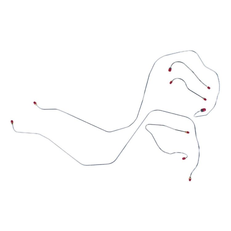 68 -69 Std. Drum - Front Brake Line Kit 5 Pcs.