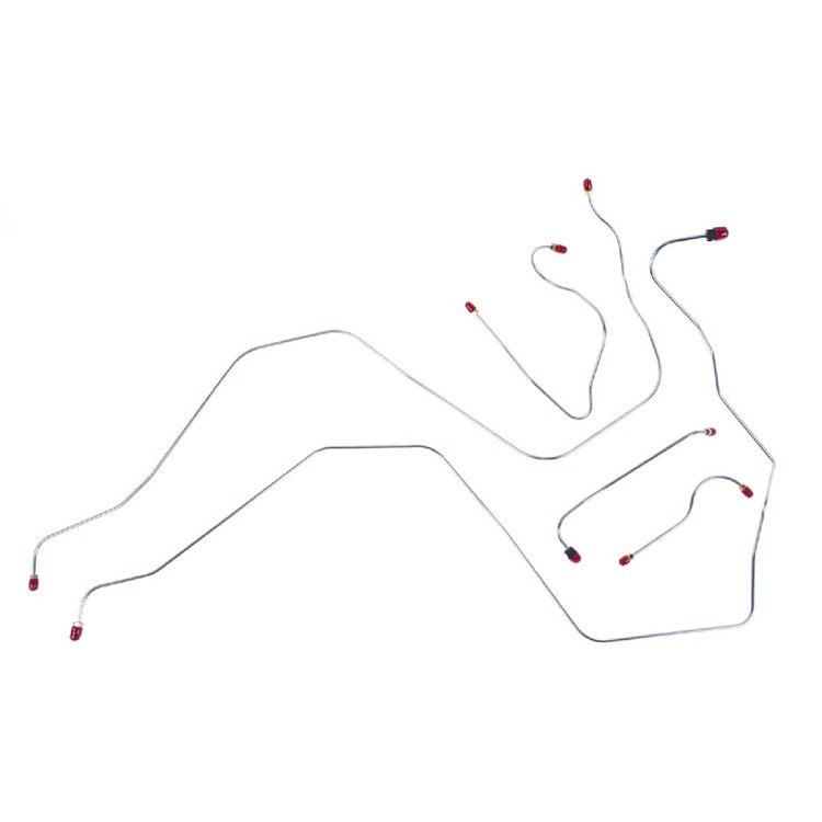 68 -69 Pwr. Drum - Front Brake Line Kit 5 Pcs.