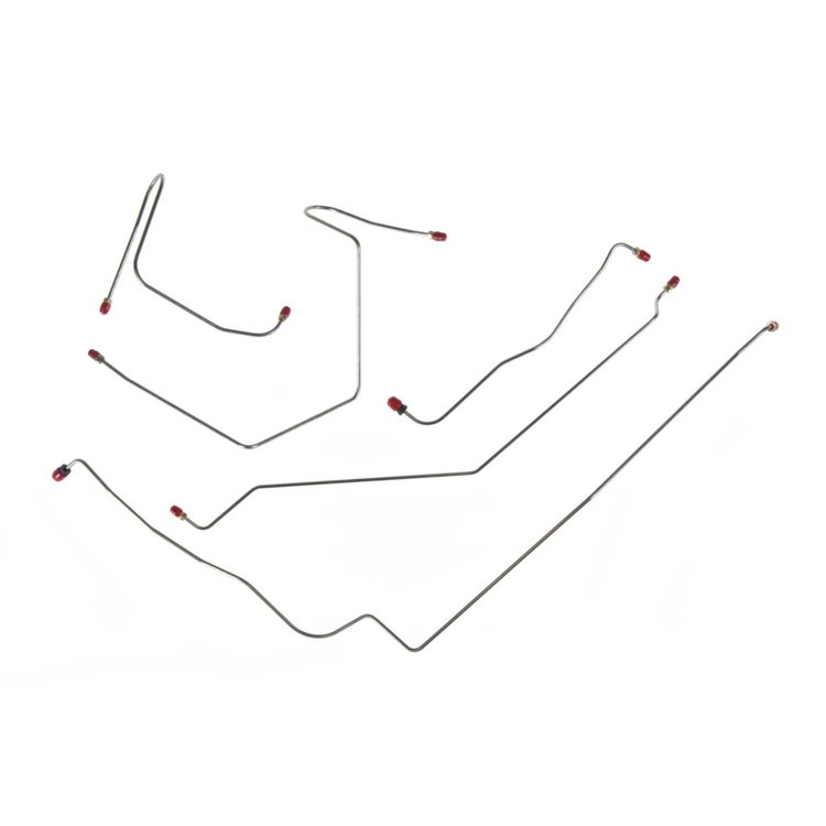 70 Pwr. Disc - Front Brake Line Kit - Stainless 5 Pcs.