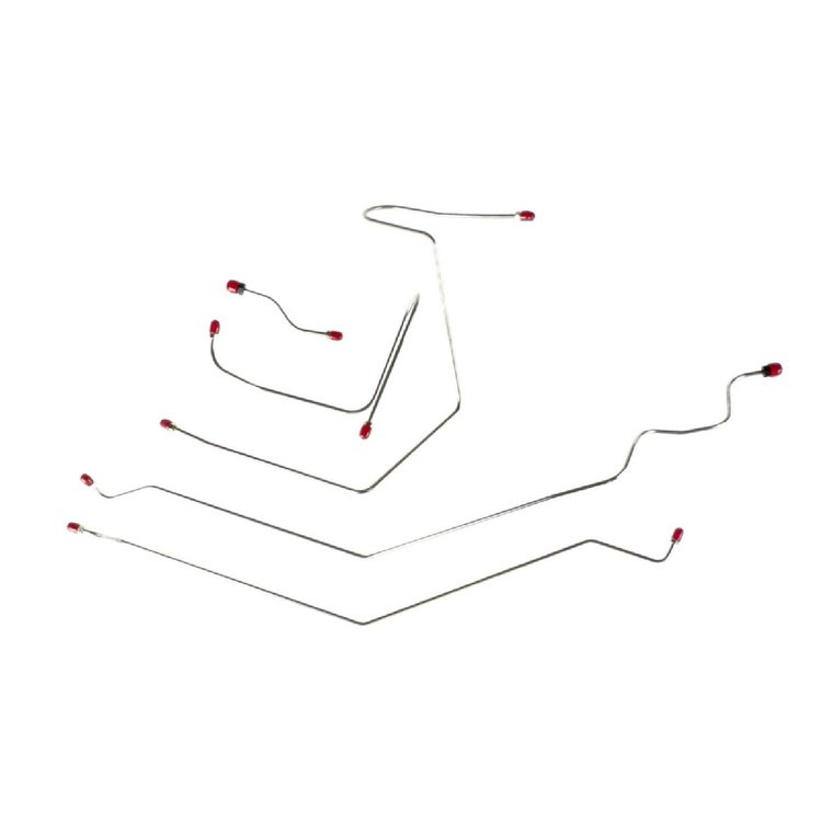 70 -72 Std. Drum - Front Brake Line Kit 5 Pcs.