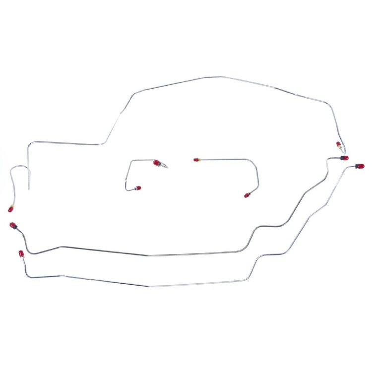 71 -74 Pwr. Disc - Front Brake Line Kit 5 Pcs.