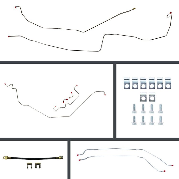 67 Firebird Disc Conversion Complete Brake Line Kit 26 Pcs.