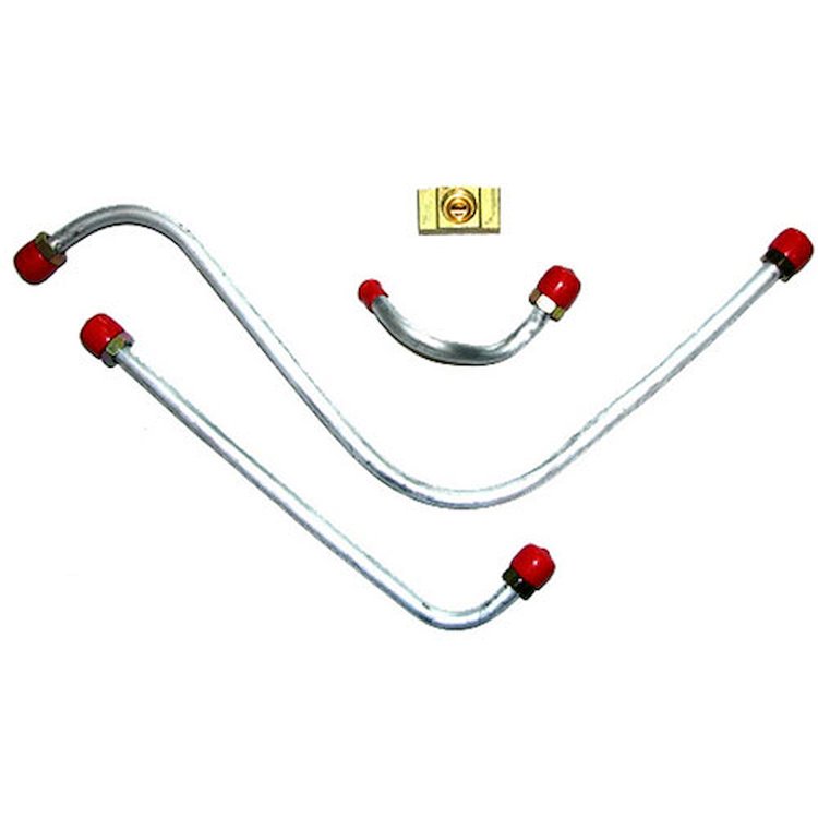 62 Super Duty - Fuel Pump to Carb. Line Aluminum 4 Pieces