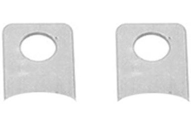 Rear Disc Brake Conversion Weld-On Flex Hose Mounting Tabs, Pair [Steel, Natural]