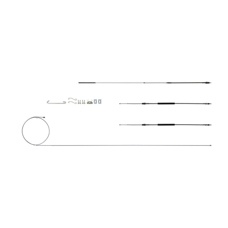 68-72 Skylark/GS w/ TH400 Complete E-Brake Cable Kit Stainless