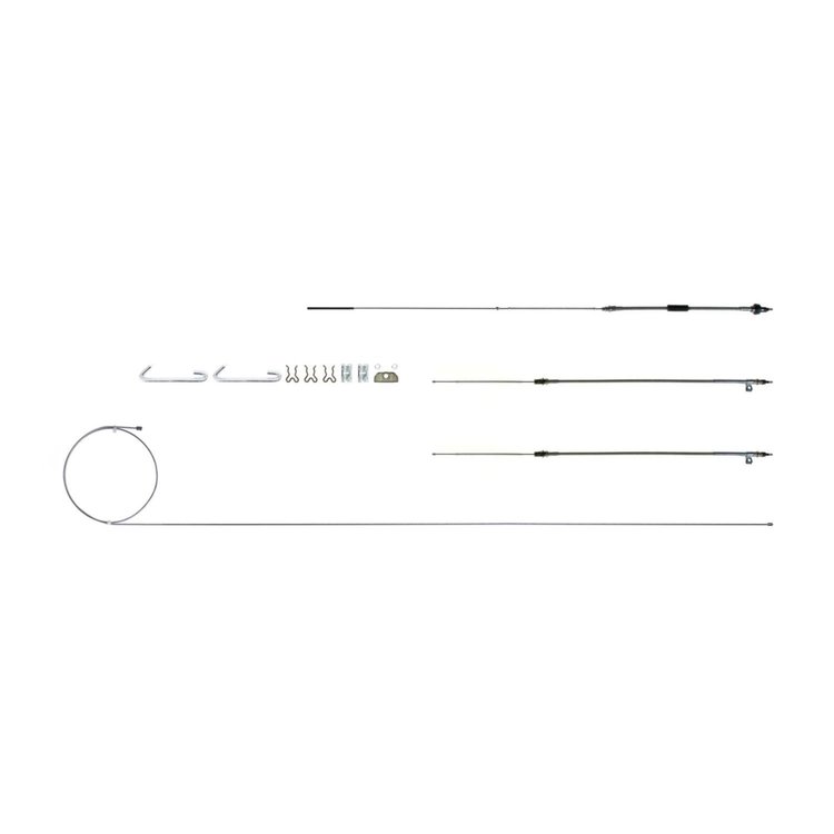 65 -66 Full Size Chevy All Cars w/ Hardware- Emergency Brake Cables - Stainless