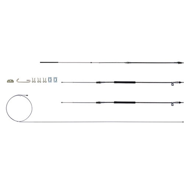 67 -70 Full Size Chevy Excluding Turbo 400 w/ Hardware - Emergency Brake Cable