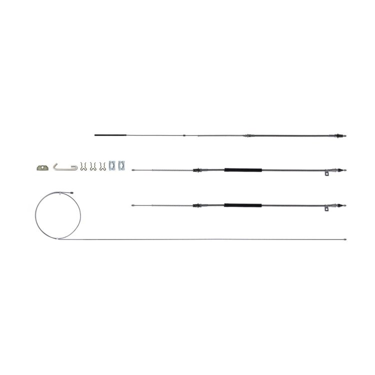 67 -70 Full Size Chevy Excluding Turbo 400 w/ Hardware - Emergency Brake Cable - Stainless