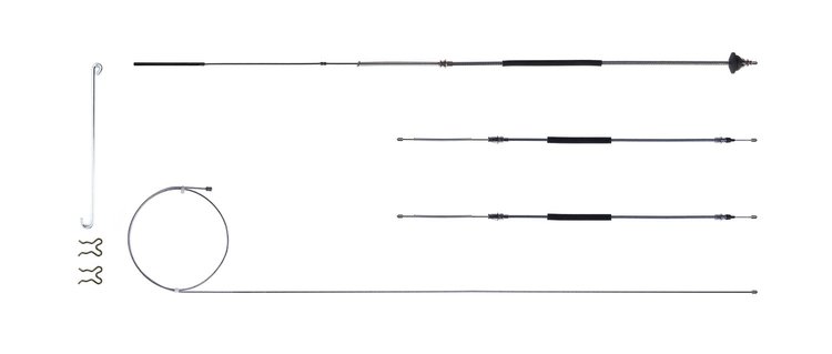 73 - 77 Chevelle - Brake Cable Set w/ Hardware