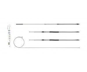 Parking Brake Cable Kit for 1968-1972 Chevy El Camino (Except TH400)