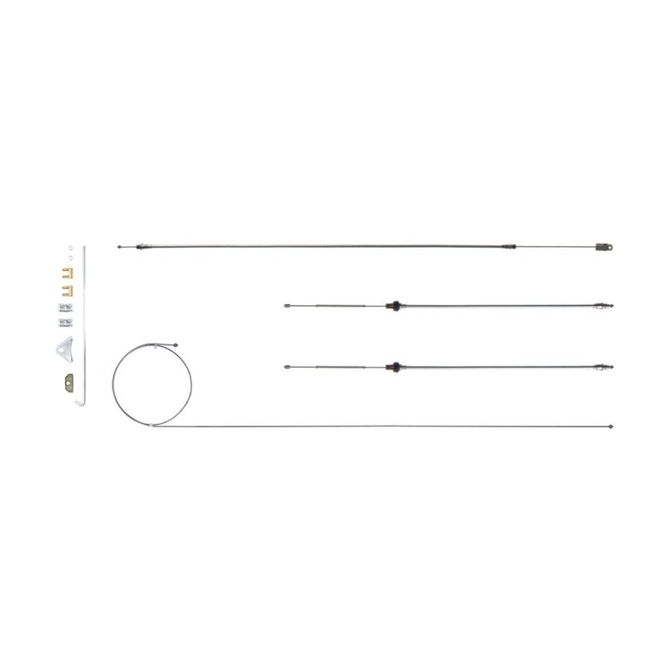Parking Brake Cable Kit - Intermediate for 1967-1974 Mopar A-Body [Stainless]