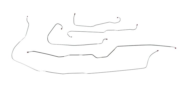 "53, Manual Drum, Longbed, Complete Brake Line Kit, 5 Pcs.