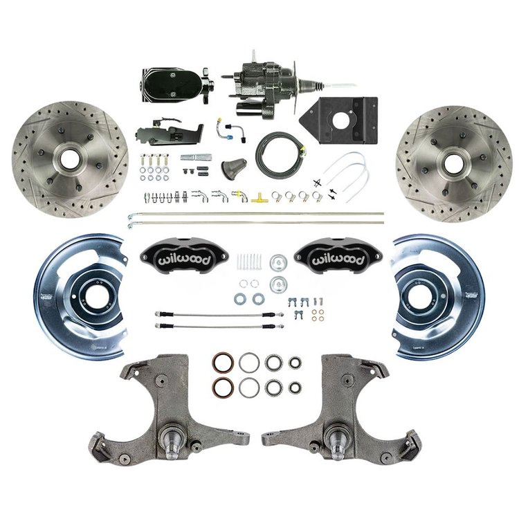 THB6016BYP 1960-1962 GM Truck/Suburban Hydraulic Assist Front Disc Brake Kit Black Wilwood Caliper