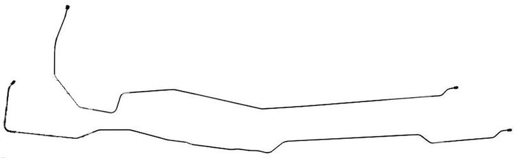 Front to Rear Brake Lines for 1991-1992 GMC C/K Trucks [Stainless]