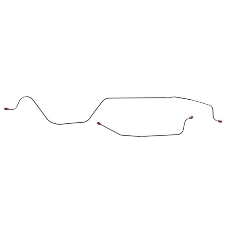 55 - "57 Series II Standard Duty, Rear Axle Lines, Stainless, 2 Pcs.