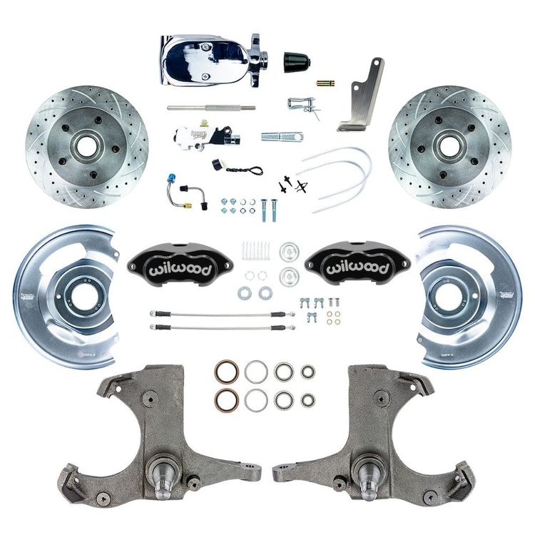 TSD6015BXP 1960-1962 Chevy/GMC Performance Series, Std Disc Brake Kit, Black Wilwood Calipers