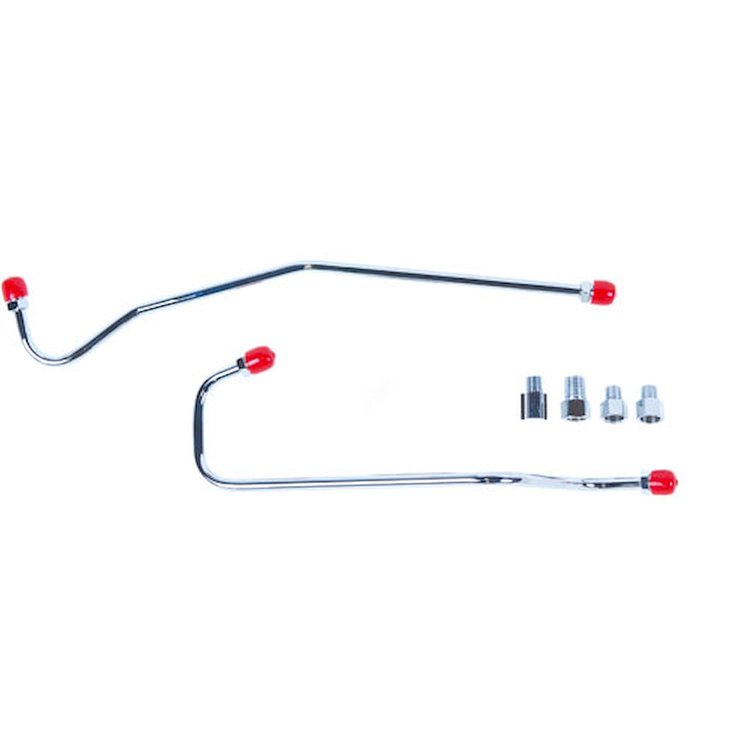 63 -65 Fuel Injected Chrome - Fuel Pump to Carb. Line 6 Pcs.