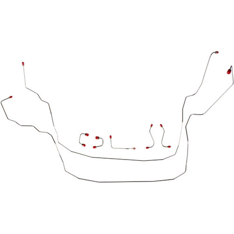 67 Pwr. Disc Conv. Front Brake Line Kit 7 pcs. OM
