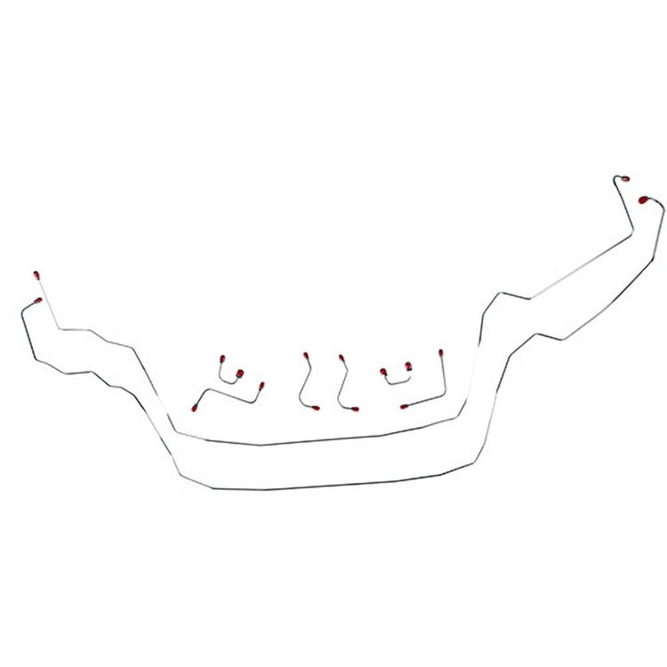 67 Std. Disc Conv. Front Brake Line Kit 8 pcs.