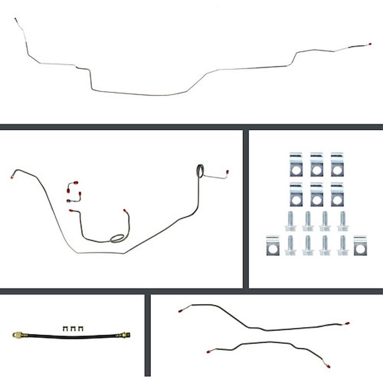 69 Nova Manual Disc Conversion Complete Brake Line Kit 26 Pcs.