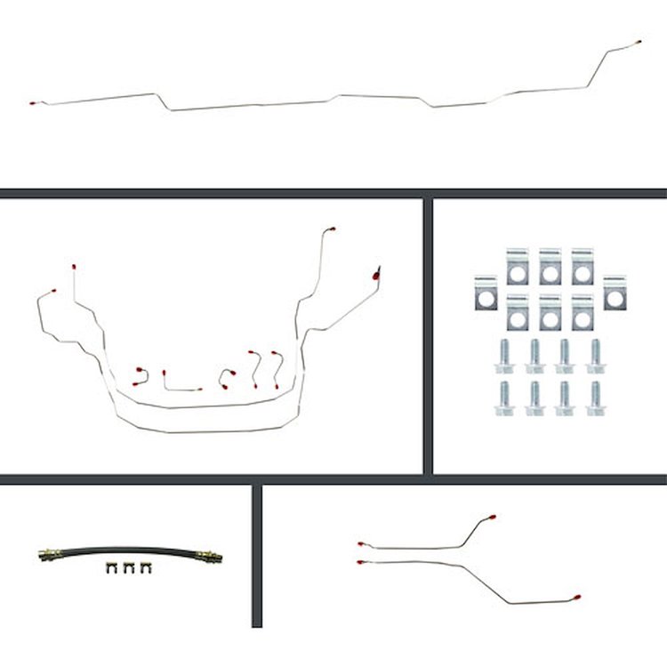4 Wheel Disc Conversion Complete Brake Line Kit 1966 Nova