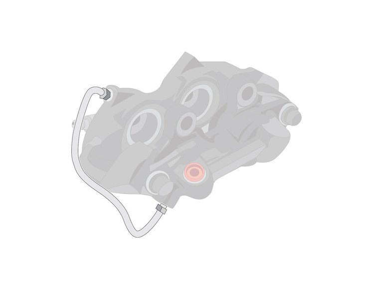 Front Disc Caliper Lines 1966-72 Kelsy-Hayes 4-Piston