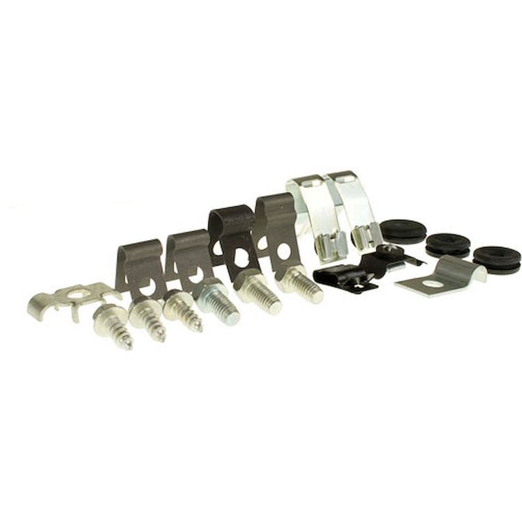 65 -66 6 Cylinder Brake AND Fuel Line Clips 19 Pcs.