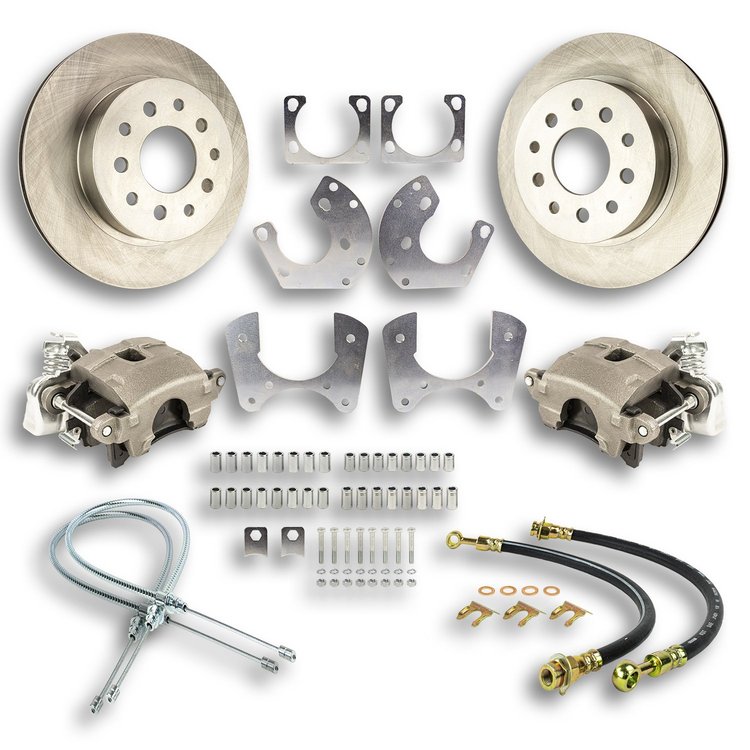 Ford 9" Rear Disc Brake Conversion Kit Non Cross-Drilled Rotors