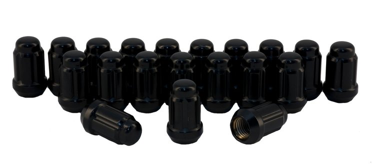 Spline Drive Bulge Acorn Lug Nut Set Closed