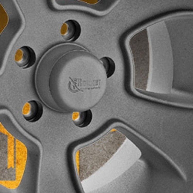 Rocket Racing Wheels As Cast/Media Blast Center Ca