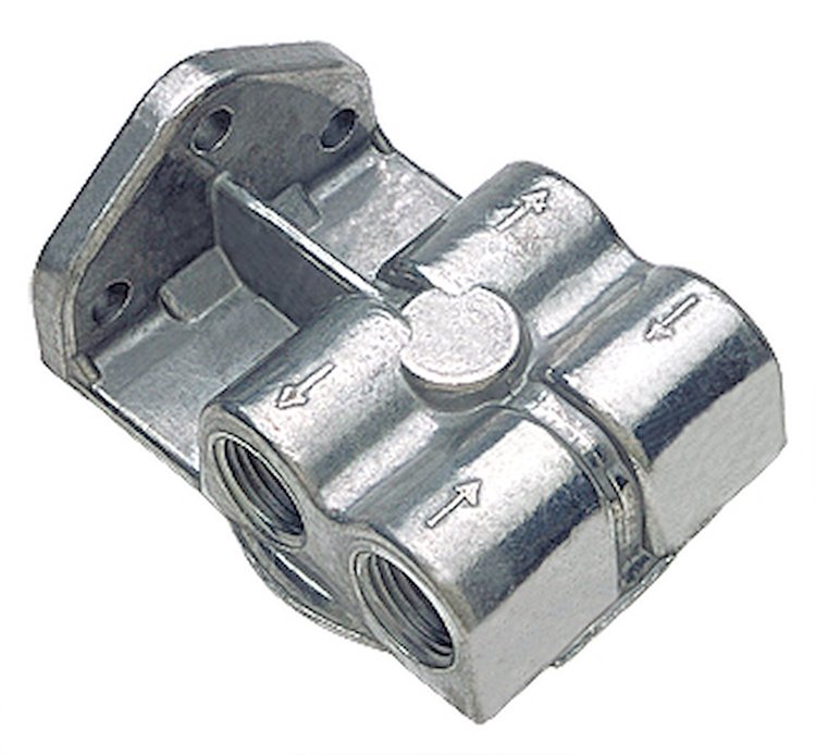 Remote Oil Filter Bracket Single cast aluminum bracket