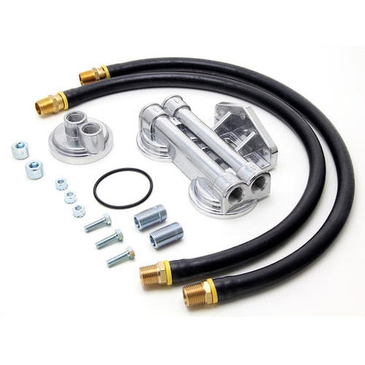 Dual Oil Filter Relocation Kit GM V6 & 4-Cylinder