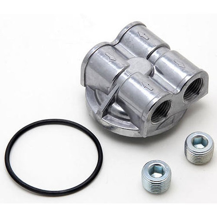 Spin-On 90° Oil Filter Bypass Adapter Ford V8/V6/L6