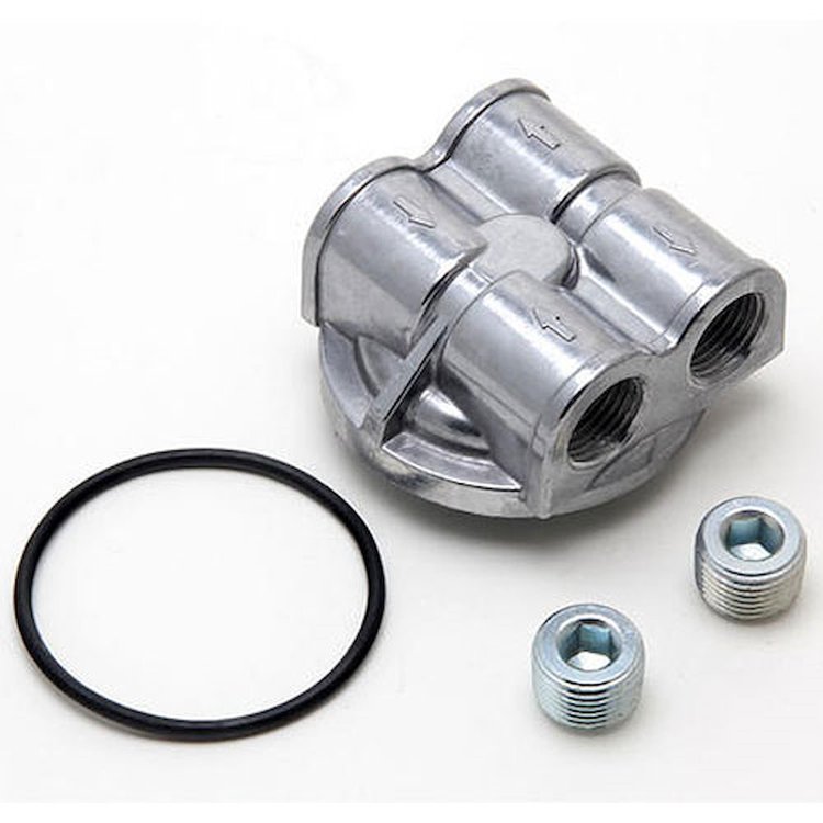 Spin-On 90° Oil Filter Bypass Adapter Jeep and Imports