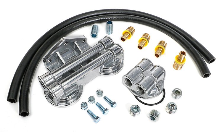 1727 Oil Filter Relocation Kit [90 Degree Bypass]