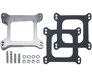 Holley & AFB 4-bbl 8° Leveling Block Carburetor Spacer Open Plenum