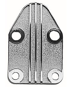 Finned Fuel Pump Block-Off Plate Small Block Chevy