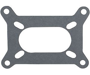 Carburetor Base Gasket Holley 2-bbl Open Center with Slotted Holes