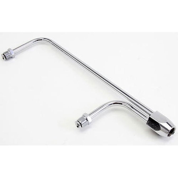 Steel Fuel Line Holley Quad w/Dual Metering Blocks