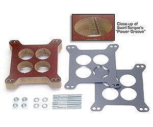 Swirl Torque Carburetor Spacer 1" Holley/AFB 4-bbl
