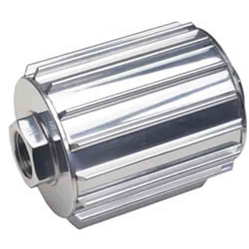 90° High Flow Fuel Filter Anodized 1/2" NPT Ports