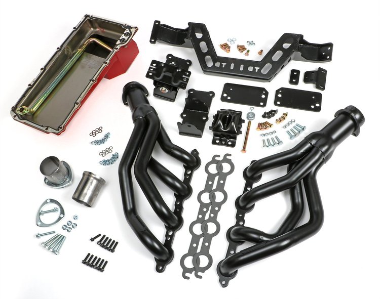 42014 Swap In A Box GM LS Engine Swap Kit for 1967-1969 GM F-Body and 1968-1974 GM X-Body [Manual Transmission, Uncoated Finish]