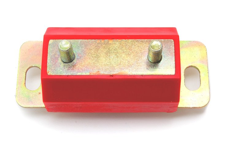 Transmission Mount Pad for Ford C4, C6, FMX Transmissions, Polyurethane [Red]