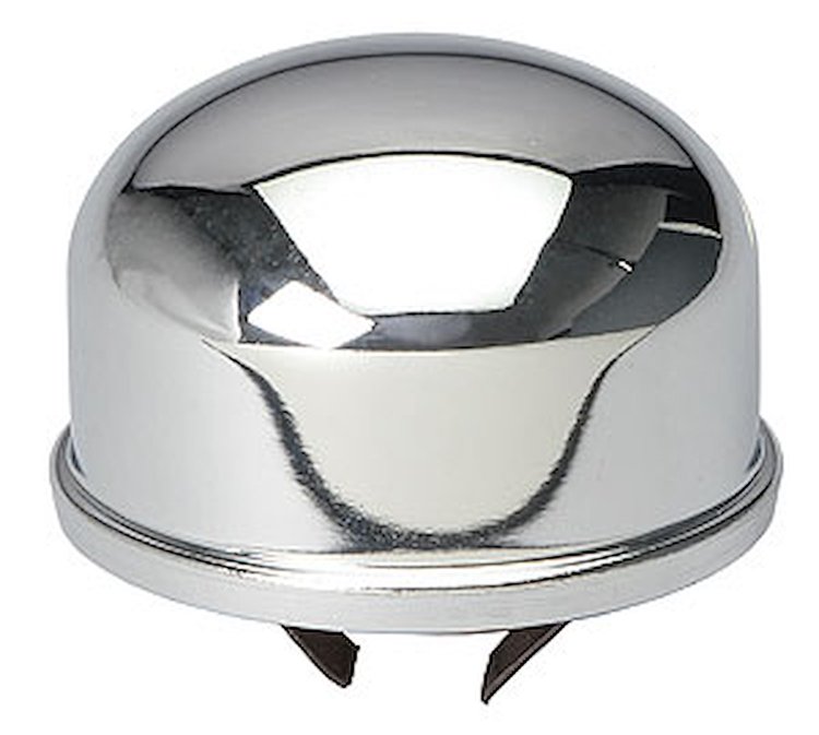 Chrome Valve Cover Breather/Oil Filler Cap Push-In